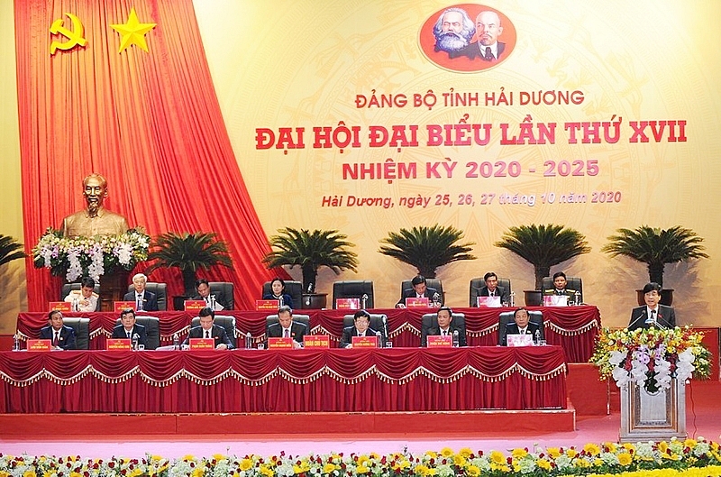 ngay lam viec thu nhat dai hoi dai bieu dang bo tinh hai duong khoa xvii nhiem ky 2020 2025