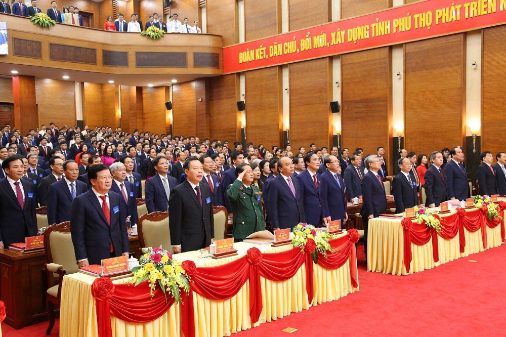 Khai mạc Đại hội đại biểu Đảng bộ tỉnh Phú Thọ lần thứ XIX, nhiệm kỳ 2020-2025