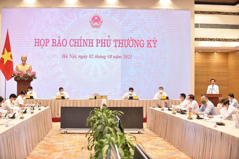 Họp báo Chính phủ tháng 9: Mục tiêu phát triển kinh tế, đồng thời phòng chống dịch hiệu quả