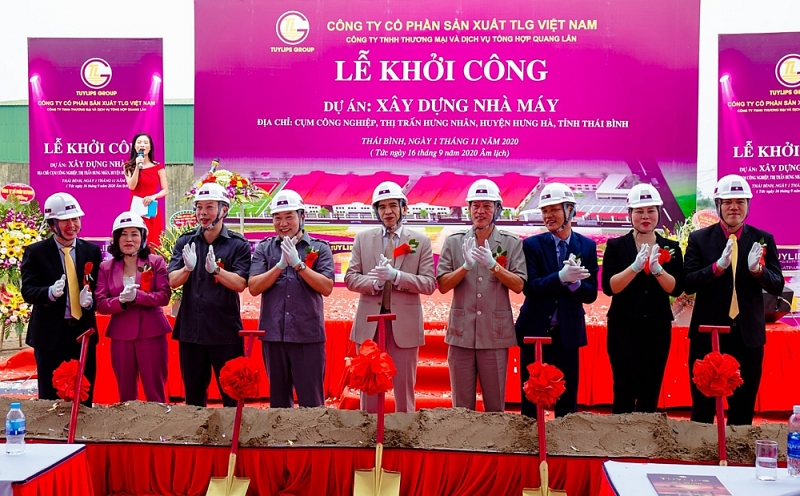 tlg viet nam khoi cong xay dung nha may son rong 40000m2 tai thai binh