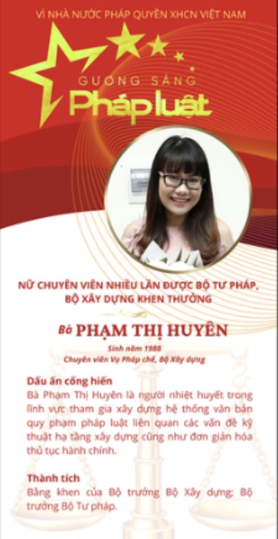 bo tu phap vinh danh 50 guong sang phap luat viet nam