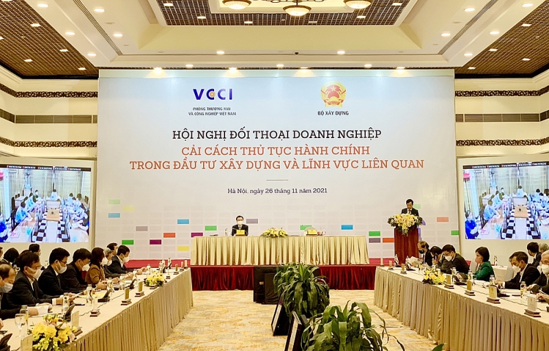 hoi nghi doi thoai doanh nghiep cai cach thu tuc hanh chinh trong dau tu xay dung va linh vuc lien quan