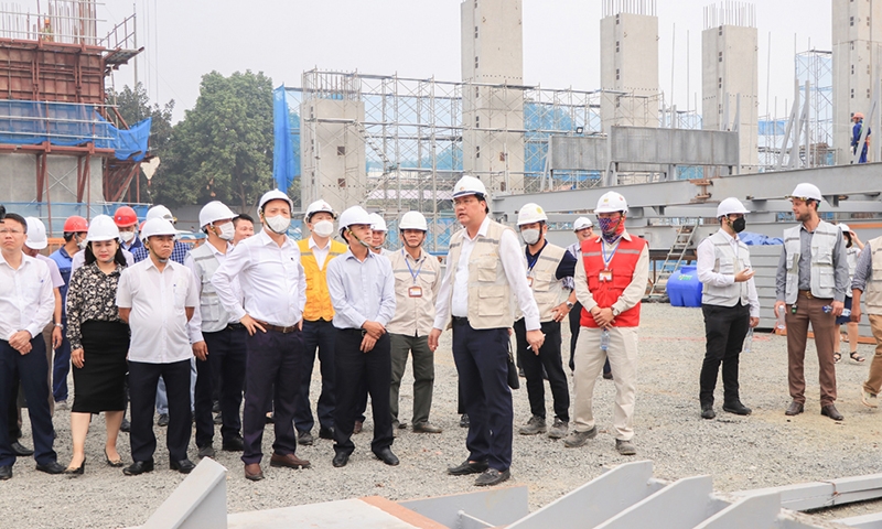 Phó Chủ tịch UBND Thành phố Hà Nội thăm và làm việc tại Dự án điện rác Seraphin - Tập đoàn AMACCAO