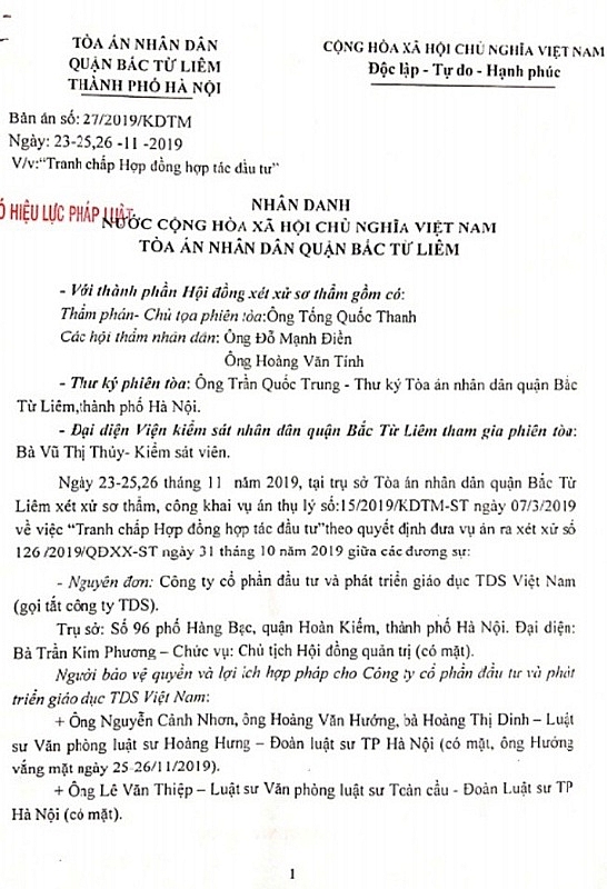 vu tranh chap truong th thcs pascal toa khang dinh truong newton bi ep buoc ky cac bien ban lam viec va hop dong chuyen nhuong