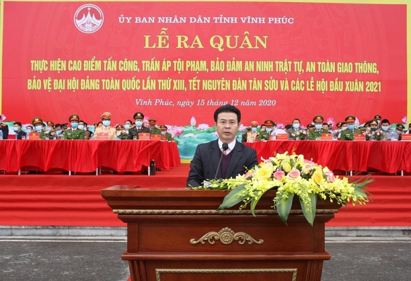 vinh phuc ra quan thuc hien cao diem tan cong tran ap toi pham dam bao trat tu an toan giao thong