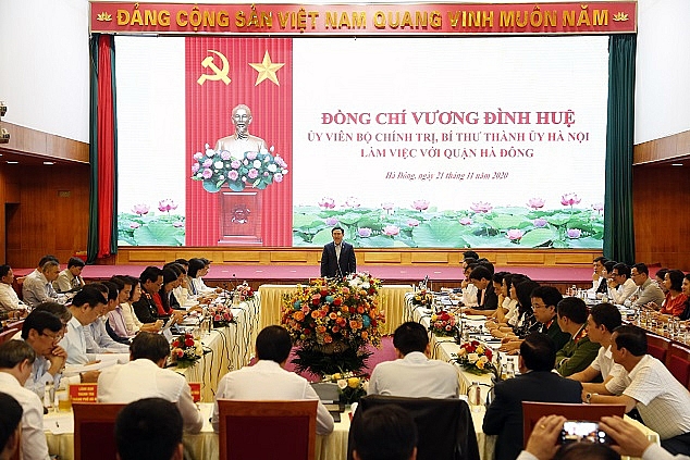 bi thu thanh uy ha noi vuong dinh hue chi dao 6 nhom nhiem vu trong tam doi voi quan uy ha dong trong thoi gian toi