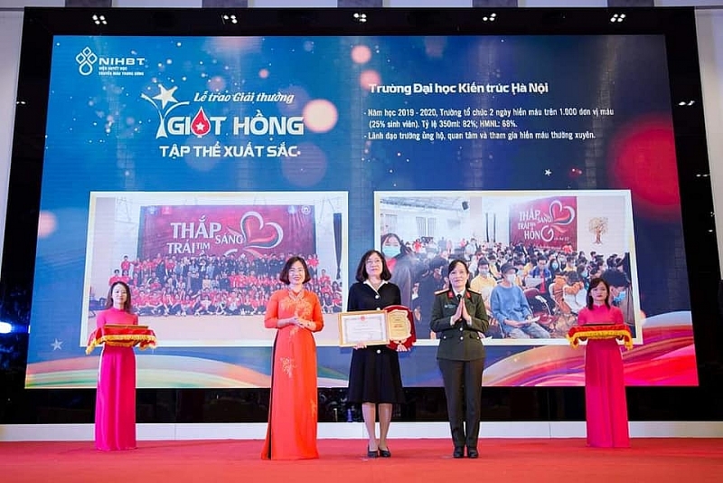 truong dai hoc kien truc ha noi vinh du dat giai thuong giot hong lan thu xiii nam 2020