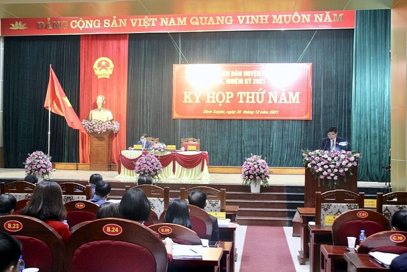 vinh phuc hdnd huyen binh xuyen to chuc ky hop thu 5 nhiem ky 2021 2026